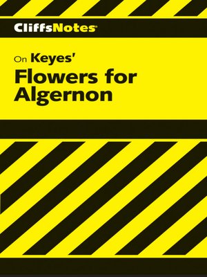 cover image of CliffsNotes on Keyes' Flowers For Algernon